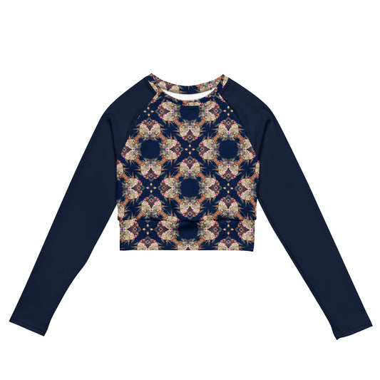 Uluwatu rash guard - recycled long-sleeve crop top