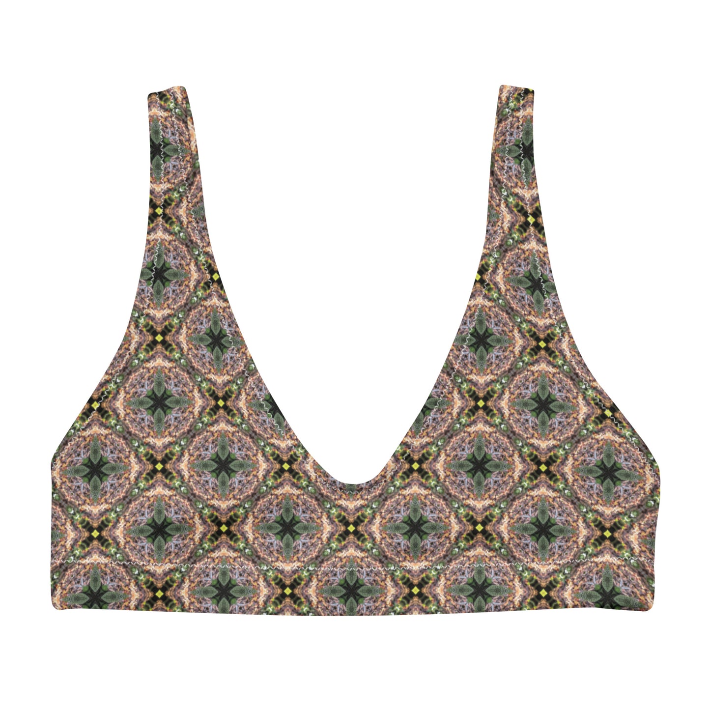 Recycled padded bikini top