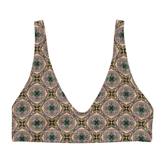Recycled padded bikini top