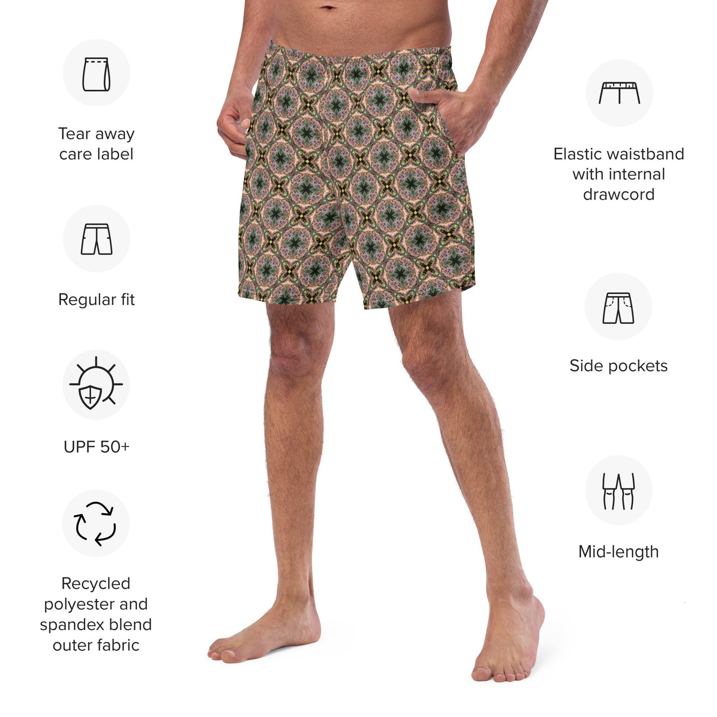 Singapore men's swim trunks