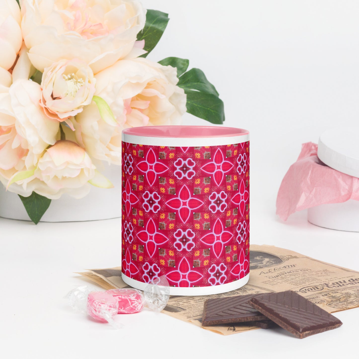 Happy Hearts Mug with Color Inside