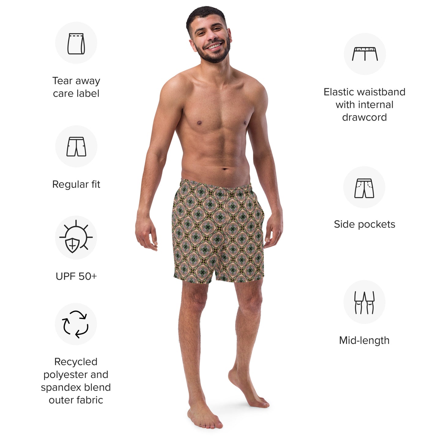 Singapore men's swim trunks