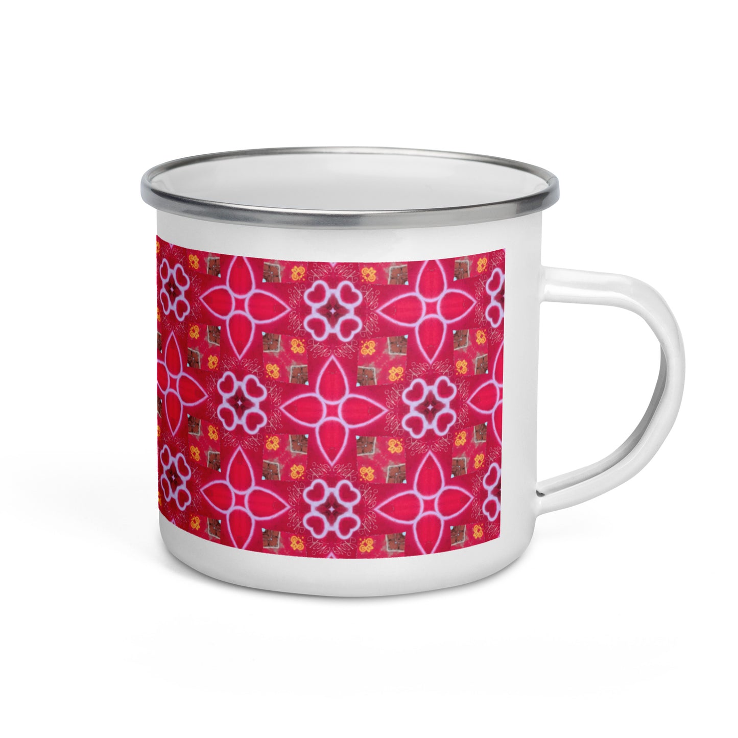 Happy Heart Enamel Mug